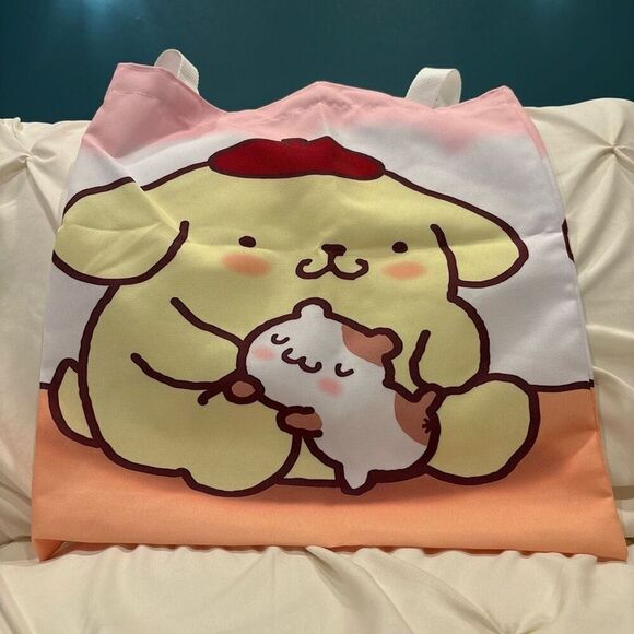 Sanrio Hello Kitty’s Pompompurin Cosplay Eco Reusable Shopping Bag Tote NWT - Picture 3 of 4